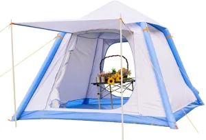 Camping Tent with Instant Setup, Weatherproof Tent, Double-Thick Fabric, Inflatable Tent for Outdoor Hiking Mountaineering and Travel