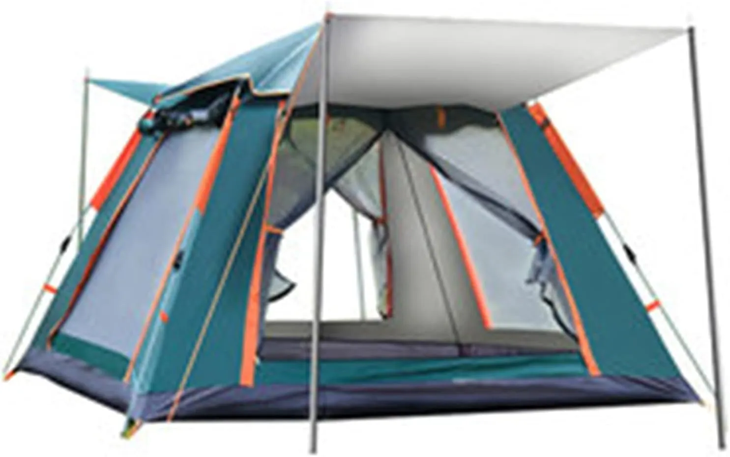Camping Tents Shelter Portable with Carry Bag Waterproof Hold 3-8 Persons Instant Setup Pop Up Tent with Top Rainfly UV Protection for Camping Hiking Mountaineering (Size : 34pax)