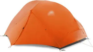 Camping Tents,Camping Tent 3-4 Season 15d/210t Outdoor Ultralight Silicon Coated Nylon Waterproof Tents (Color : 210t Orange, Size : 3 Season)