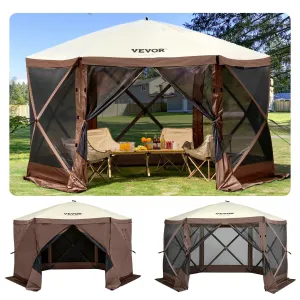 CampShell™ 10x10 Pop-Up Gazebo Tent – UV-Block Screen Shelter with Wind Panels