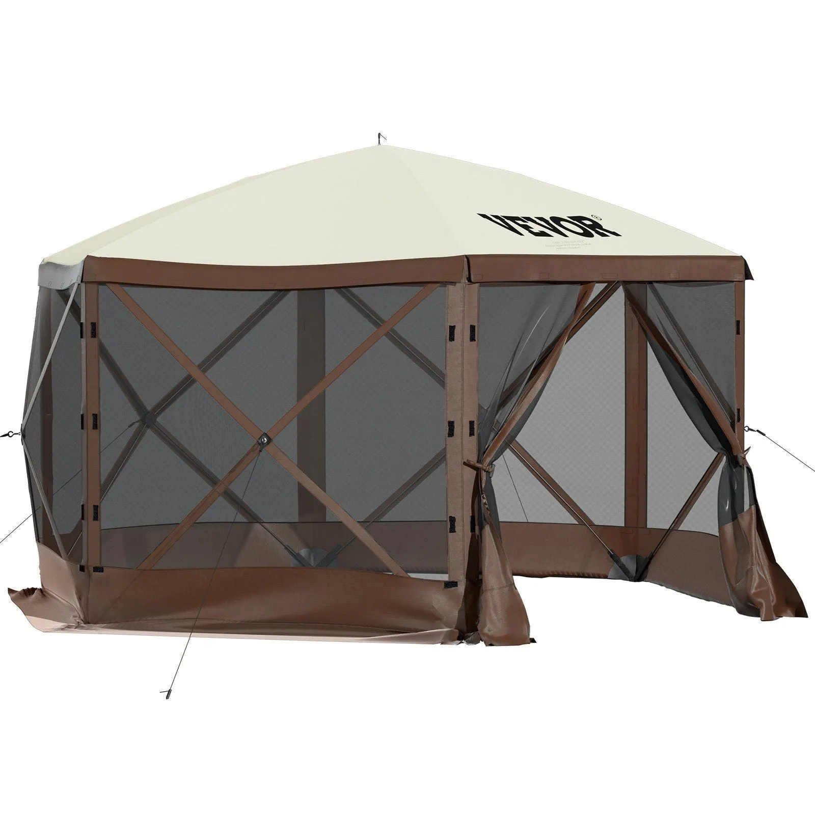 CampShell™ 10x10 Pop-Up Gazebo Tent – UV-Block Screen Shelter with Wind Panels