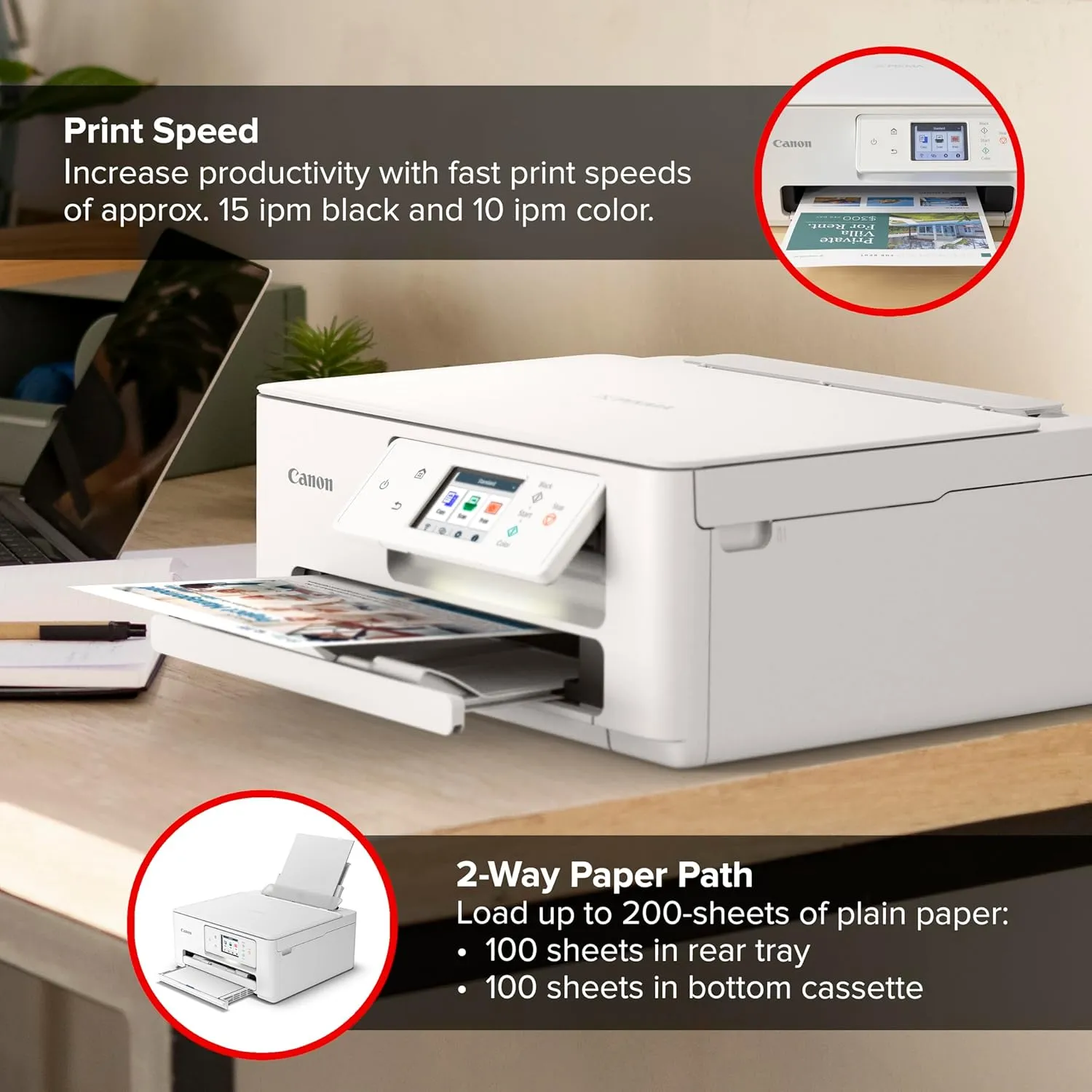 Canon PIXMA TS7720 – Wireless Home All-in-One Printer