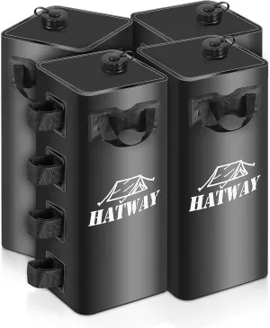 Canopy Water Weight Bag,220 LBS Water Tent Weights Set of 4 Leg Weights for Pop Up CanopyGazebo,Canopies,Tent-4 * 25L-Black