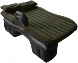 Car Air Mattress for Verano 2012–2017, Inflatable Back Seat Sleeping Pad with Pump & 2 Pillows, Folding Portable Camping Bed for Travel& Road Trips,Black