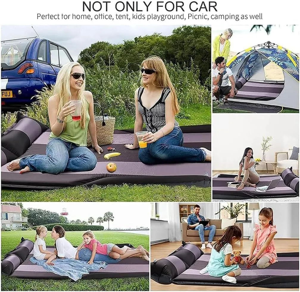 Car Inflatable Mattress, for Toyota Sequoia 2023-2024 Outdoor Camping Travel Portable Sleeping Pad AdjustableWear Resistant, Auto Accessories,F-Red