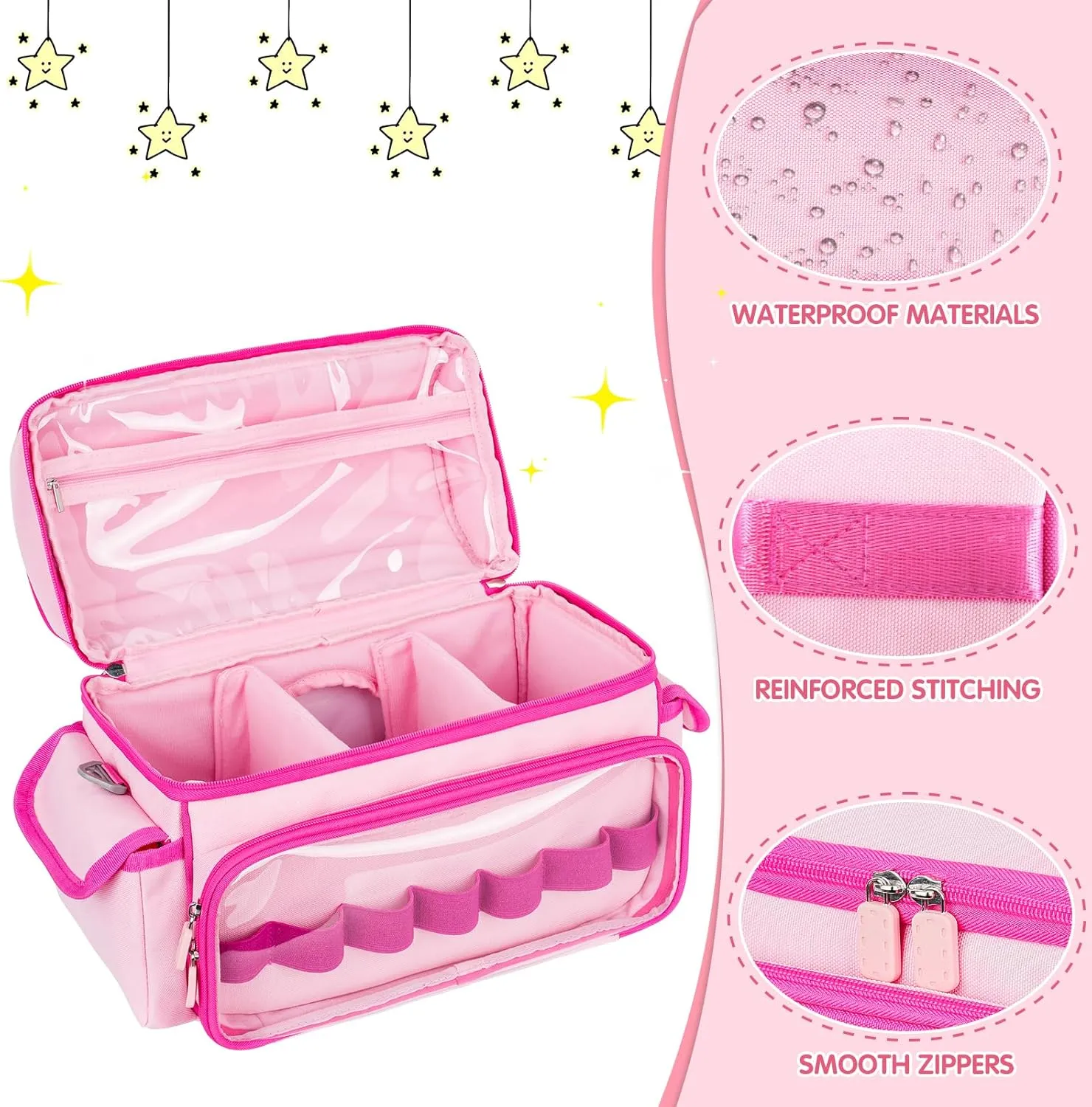 Carrying Case Compatible with Toniebox Starter Set,Cute Storage Bag for Tonies Figures Characters,Tonies Headphones & Accessories