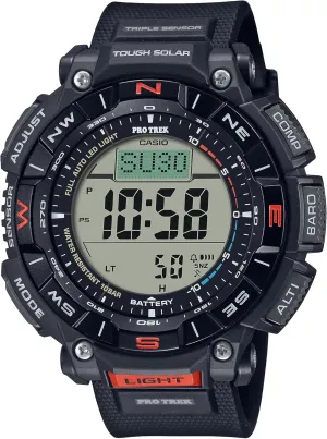 Casio PRG340 Series | Pro Trek | 100 Meter Water Resistance | Compass | Alt/Baro-Thermo | Tough Solar Power | 1-100 SEC Stopwatch | Countdown Timer | World Time