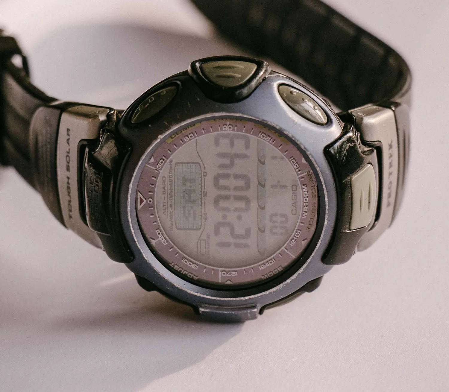 Casio Pro Trek 2471 PRT-50 Tough Solar Altimeter Hiking Watch