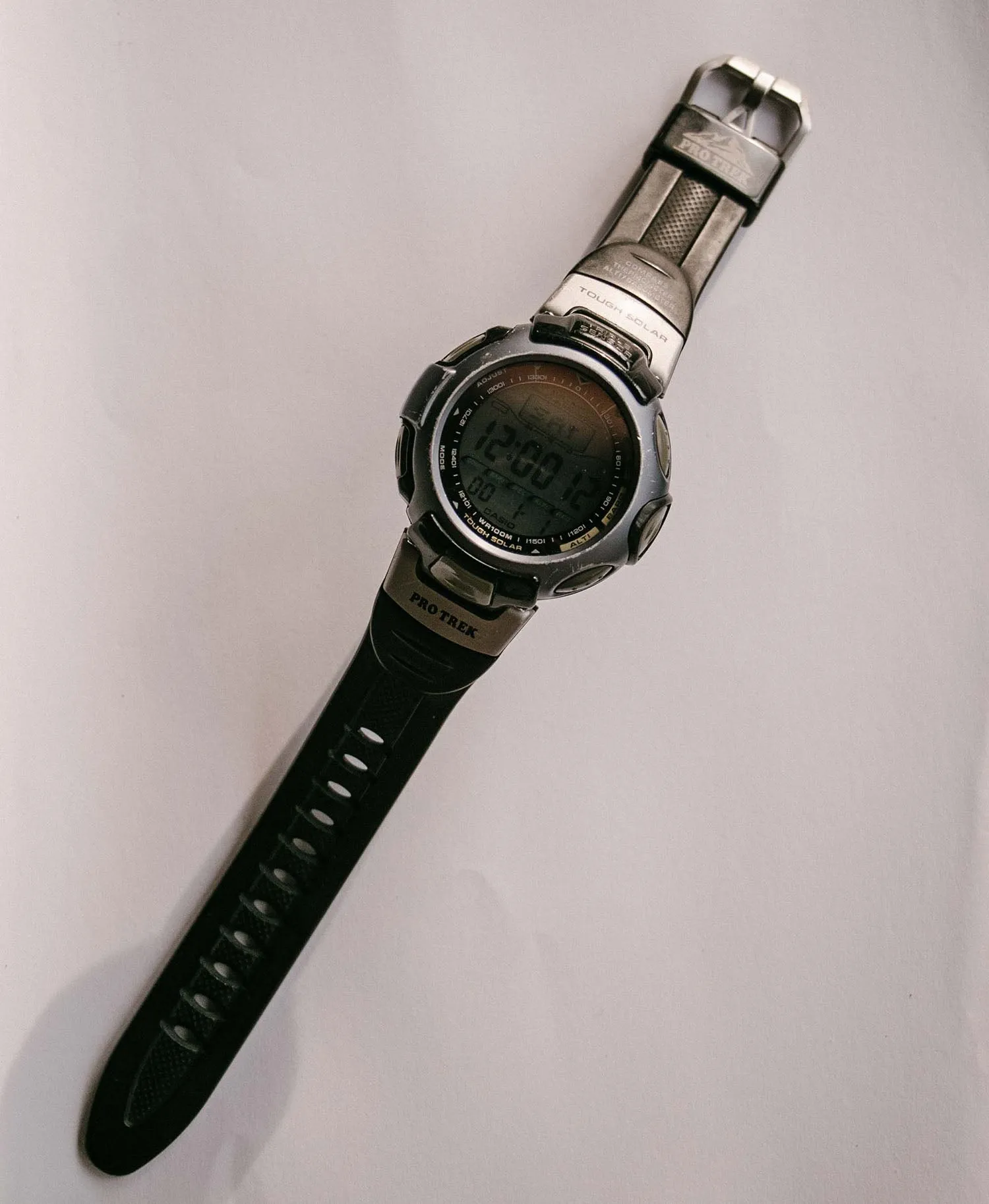 Casio Pro Trek 2471 PRT-50 Tough Solar Altimeter Hiking Watch