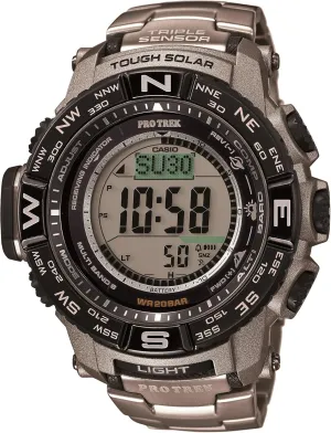 Casio PRW3500 Series | Pro Trek | 100M WR | Compass | Alt/Baro-Thermo | Tough Solar Power | Atomic Timekeeping | 1-100 SEC Stopwatch | Countdown Timer | World Time