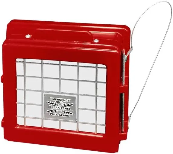 CATO 220-RB Fire Alarm Cover | Low Profile | Breaker Bar | Vandal-Resistant | ADA Compliant | Rust-Proof | 5” Viewable Window | Made in USA | Includes Mounting Hardware