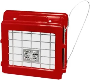 CATO 220-RB Fire Alarm Cover | Low Profile | Breaker Bar | Vandal-Resistant | ADA Compliant | Rust-Proof | 5” Viewable Window | Made in USA | Includes Mounting Hardware