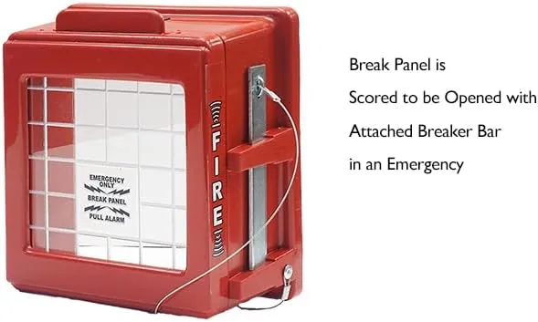 CATO 220-SB Fire Alarm Cover | No Gasket | Breaker Bar | Vandal-Resistant | ADA Compliant | Rust-Proof | 5” Viewable Window | Made in USA | Includes Mounting Hardware
