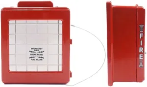 CATO 220-SB Fire Alarm Cover | No Gasket | Breaker Bar | Vandal-Resistant | ADA Compliant | Rust-Proof | 5” Viewable Window | Made in USA | Includes Mounting Hardware