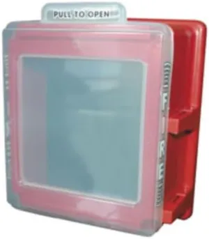 CATO 220-SX Fire Alarm Cover | with Gasket | Pull to Open | Vandal-Resistant | ADA Compliant | Rust-Proof | 5” Viewable Window | Made in USA | Includes Mounting Hardware