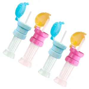 Children's Water Bottle Caps Straw Set Toddlers Kids Reusable Leakproof Easy Install