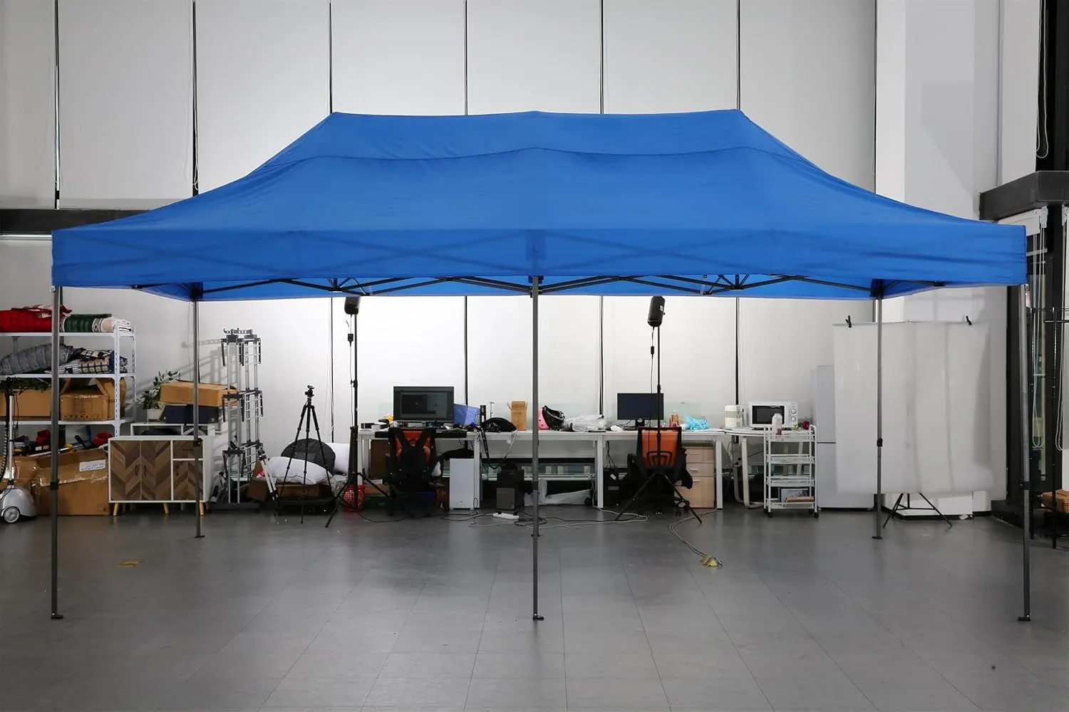 COBIZI 10x20 Pop Up Canopy Without Sidewall,Heavy Duty Canopy UPF 50  All Season Wind Waterproof Commercial Outdoor Wedding Party Tents for Parties Canopy Gazebo with Roller Bag(10 x 20 ft White)