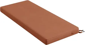Codi Outdoor Bench Cushion 48 inch, Double Waterproof Patio Furniture Cushions Replacement for Swing, Porch, Couch, 48x18x3'', Spice