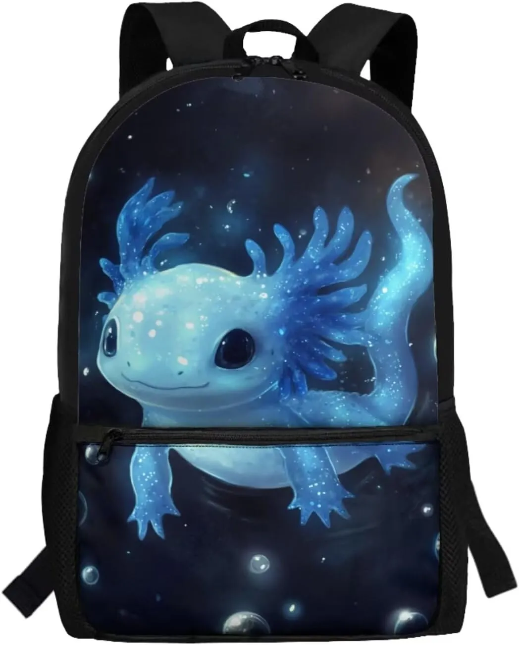 Coldinair Axolotl School Backpack for Boys Kids Children Schoolbag Travel Bookbag 17inch Lightweight Daypack Rucksack for Kindergarten Elementary School Student