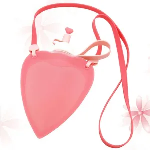 Collapsible Kettle Creative Portable Outdoor Water Storage Holder Heart Shaped Kettle Water Container for Travel Sport Trip (Color : Pink) ()