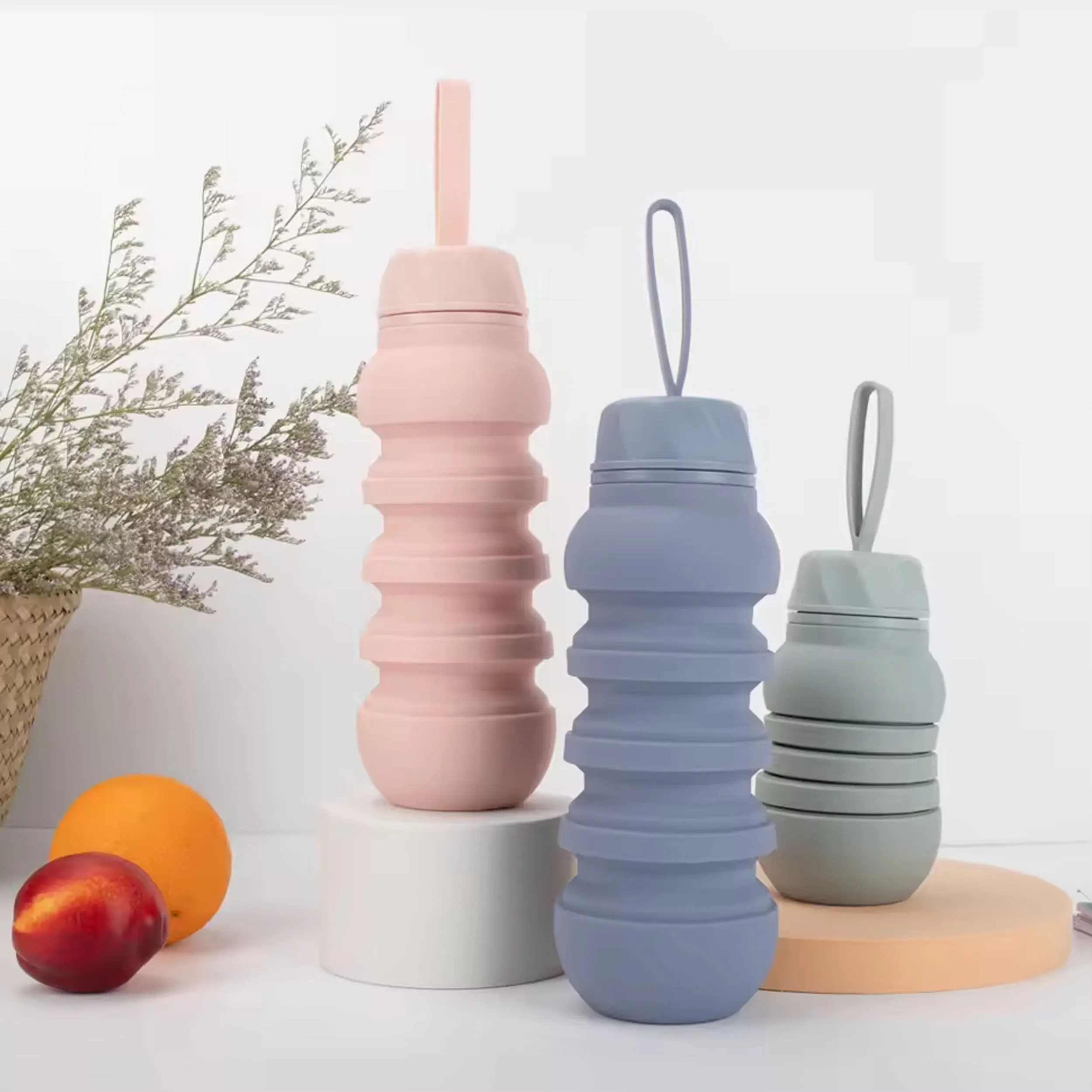 Collapsible Portable Travel Water Bottle  in Bulk - Assorted