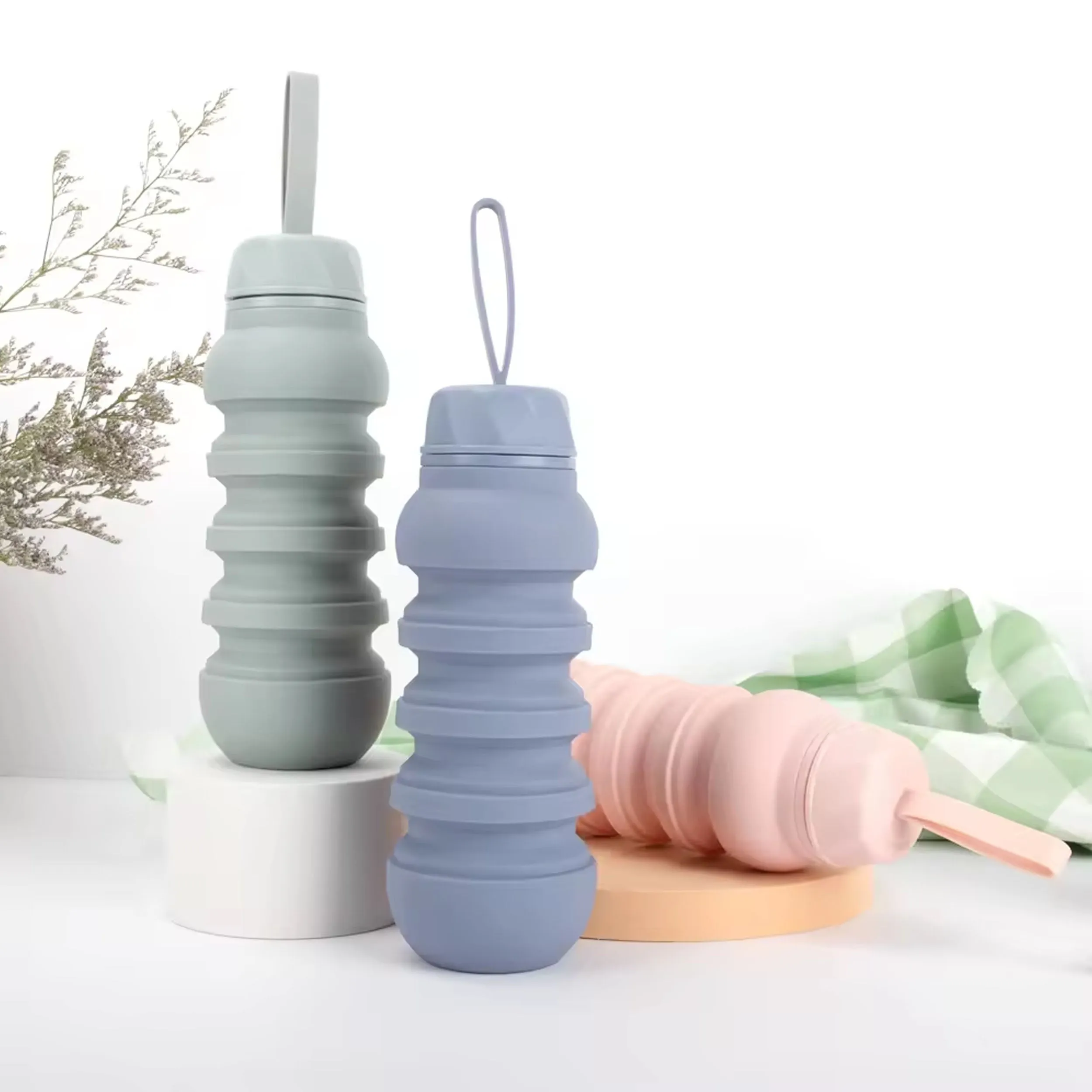 Collapsible Portable Travel Water Bottle  in Bulk - Assorted