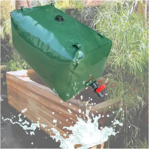 Collapsible Portable Water Tank - 400L/4000L Heavy-Duty PVC Water Storage Bladder with Valves for Outdoor, Camping(5000 L/1320 Gallon/2.5x2x1 m)