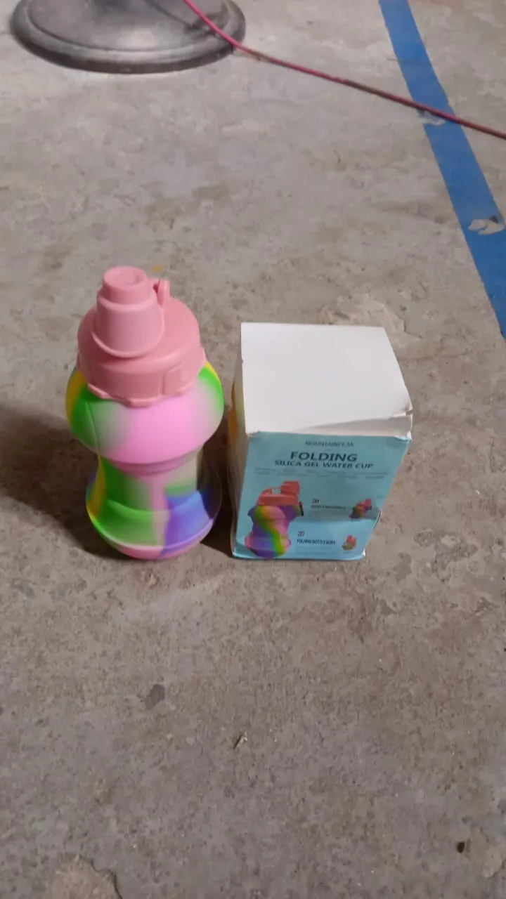 Collapsible Silicone Sports Water Bottle (260ml)