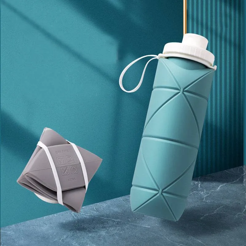 Collapsible Silicone Water Bottle for Outdoor Travel