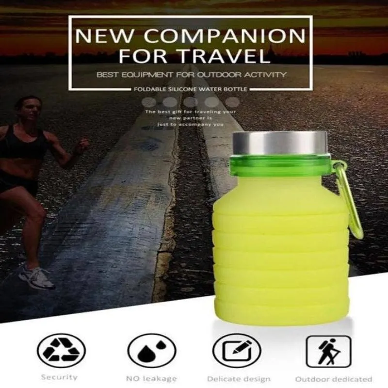 Collapsible Silicone Water Bottle