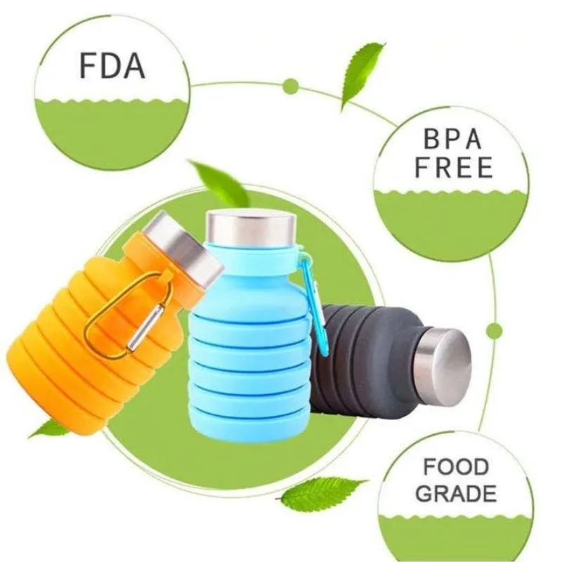 Collapsible Silicone Water Bottle