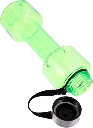 Collapsible Square Water Bottle Insulated Sports Bottle Dumbbell Shape Leakproof Large Capacity