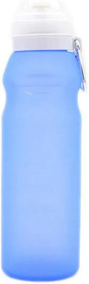 Collapsible Water Bottle Silicone Foldable 13.5 oz, Roll Up to Save Space, Leakproof & Ultralight, Water Bottle for Sports & Outdoor