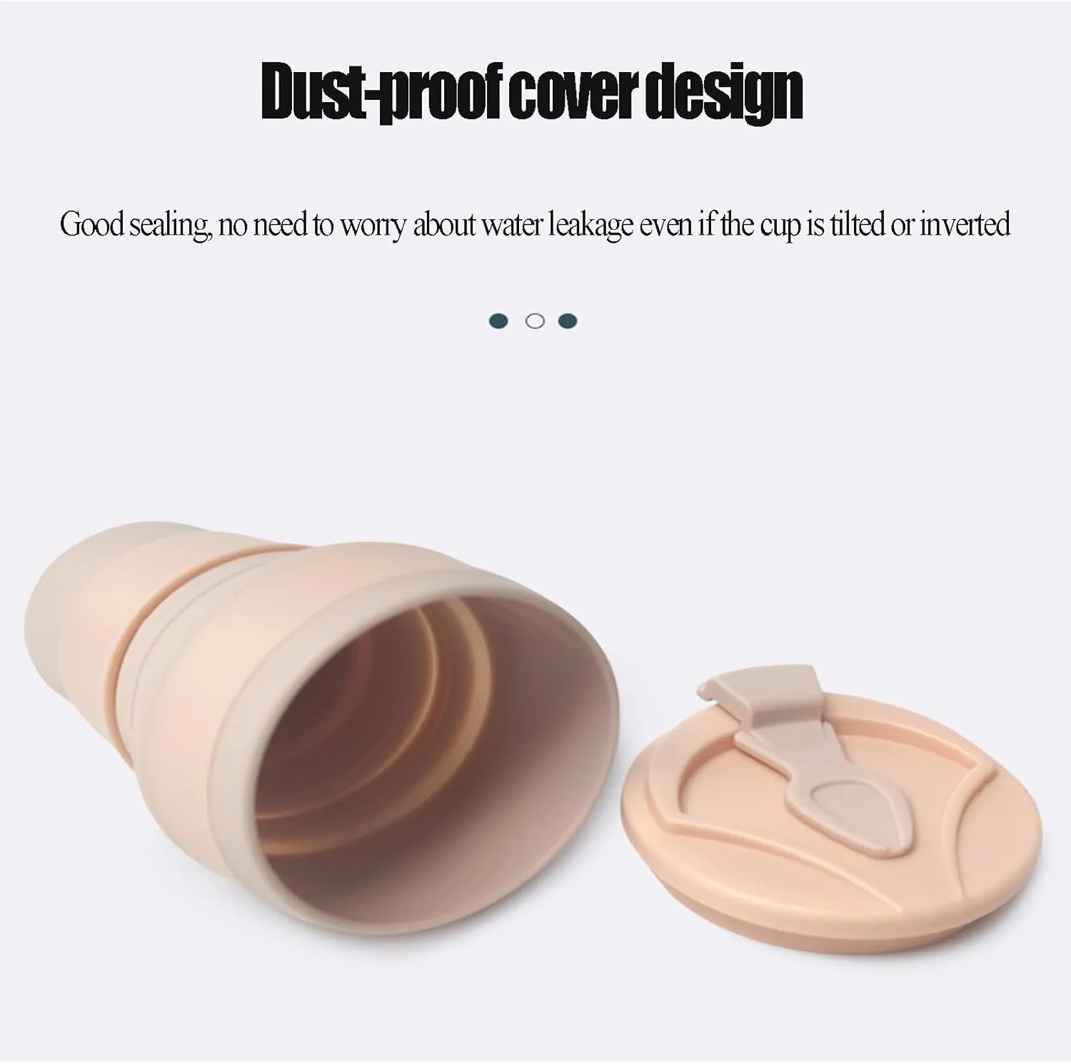 Collapsible Water Bottles Lightweight Reusable Leakproof Travel Camping Hiking Sport Cycling BPA Free Travel Water Bottles Travel Must Haves Portable Sport Water Bottle (350ML/500ML)(Light green,Large