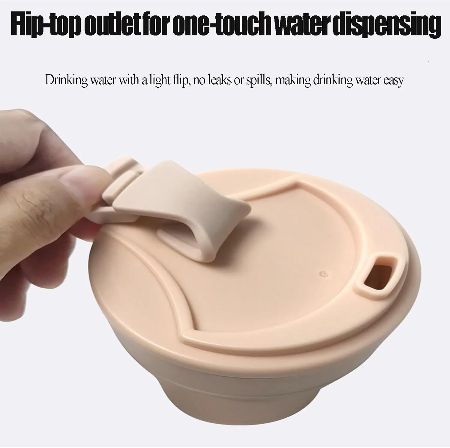 Collapsible Water Bottles Lightweight Reusable Leakproof Travel Camping Hiking Sport Cycling BPA Free Travel Water Bottles Travel Must Haves Portable Sport Water Bottle (350ML/500ML)(Light green,Large