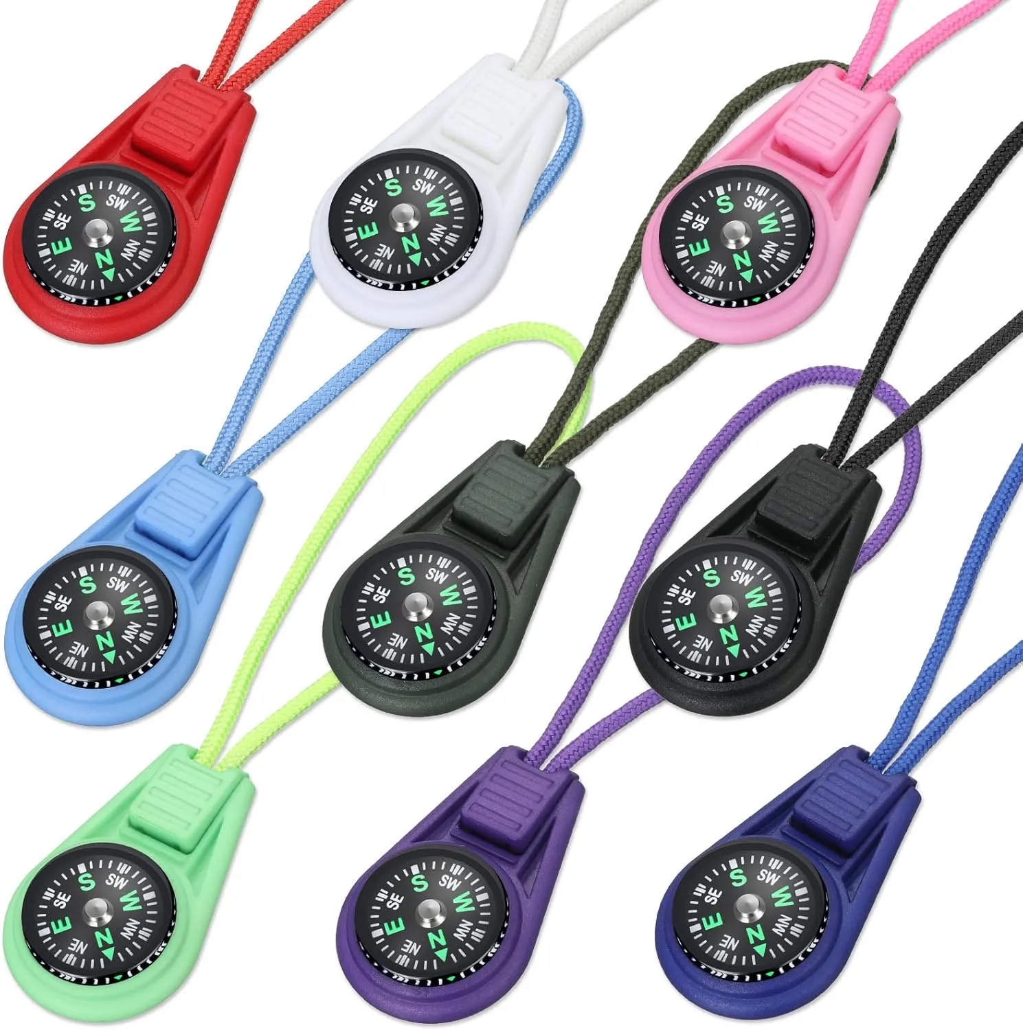 Compact Multi-Color Survival Compass