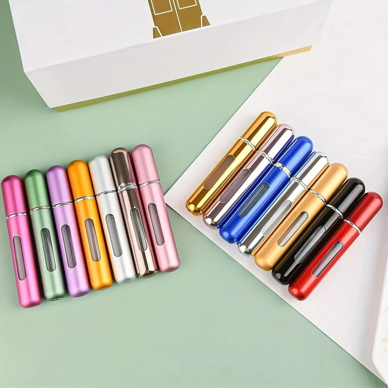 Compact Refillable Perfume Bottle