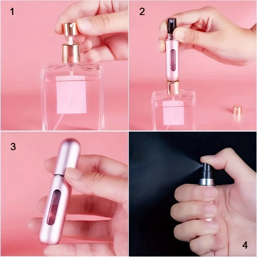 Compact Refillable Perfume Bottle