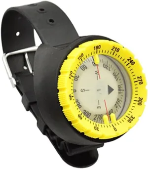 Compass Compass Hiking Survival Underwater 50m Diving Compass Professional Waterproof Navigator Digital Scuba(Yellow)
