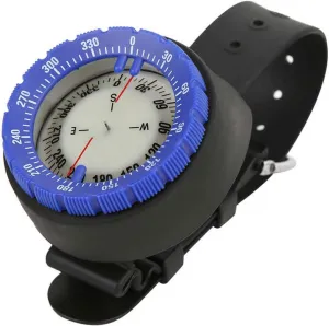 Compass Compass Hiking Survival Underwater Compass Professional 50M Diving Compass Waterproof Navigator Digital Watch Scuba Compass for Swimming Diving Scuba(Blue)