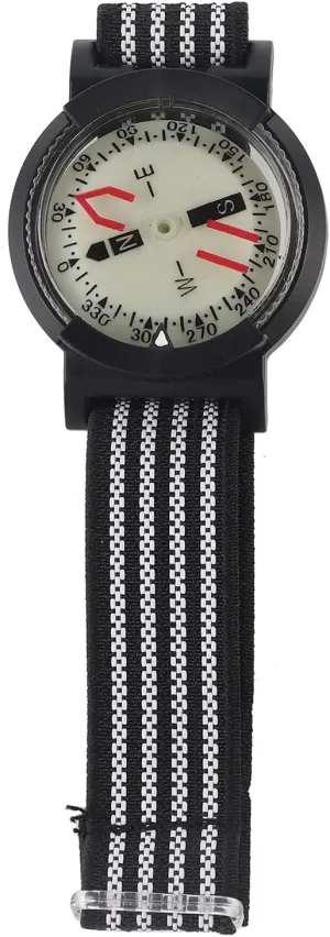 Compass Watch, Micro Orientee Wrist Compass, NO Slip Wrist Compass for Watch Band or Paracord Survival Bracelet
