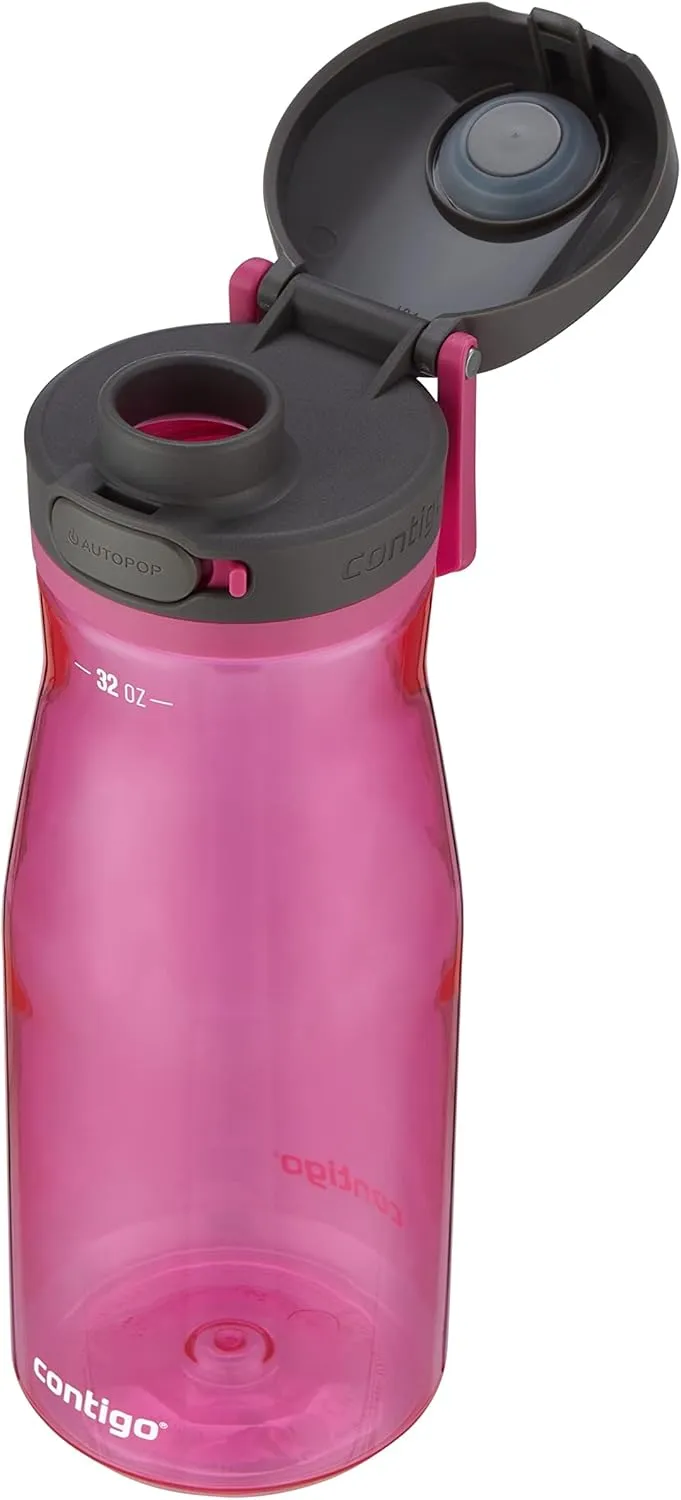 Contigo Jackson 2.0 Tritan Water Bottle with AUTOPOP Lid, 32oz, Dragon Fruit