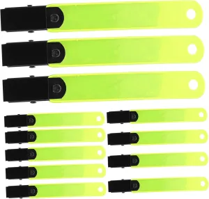 Convenient Trail Markers 24pcs Reflective Clip for Tree Waterproof PVC Glow Clips for Outdoor Safety