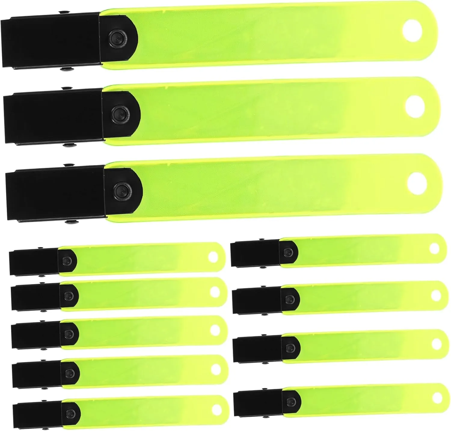 Convenient Trail Markers 24pcs Reflective Clip for Tree Waterproof PVC Glow Clips for Outdoor Safety
