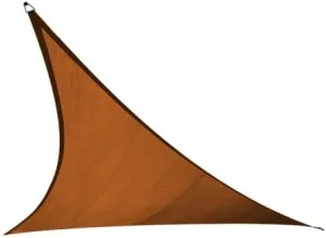 Coolaroo Triangle Shade Sail 16 Feet 5 Inches with Hardware Kit, Terracotta