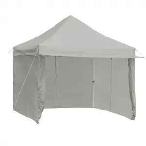Costway 10x10 ft Pop-Up Tent Canopy with Removable Zippered Sidewalls - Suitable for Outdoor Parties and Camping