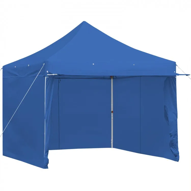 Costway 10x10 ft Pop-Up Tent Canopy with Removable Zippered Sidewalls - Suitable for Outdoor Parties and Camping