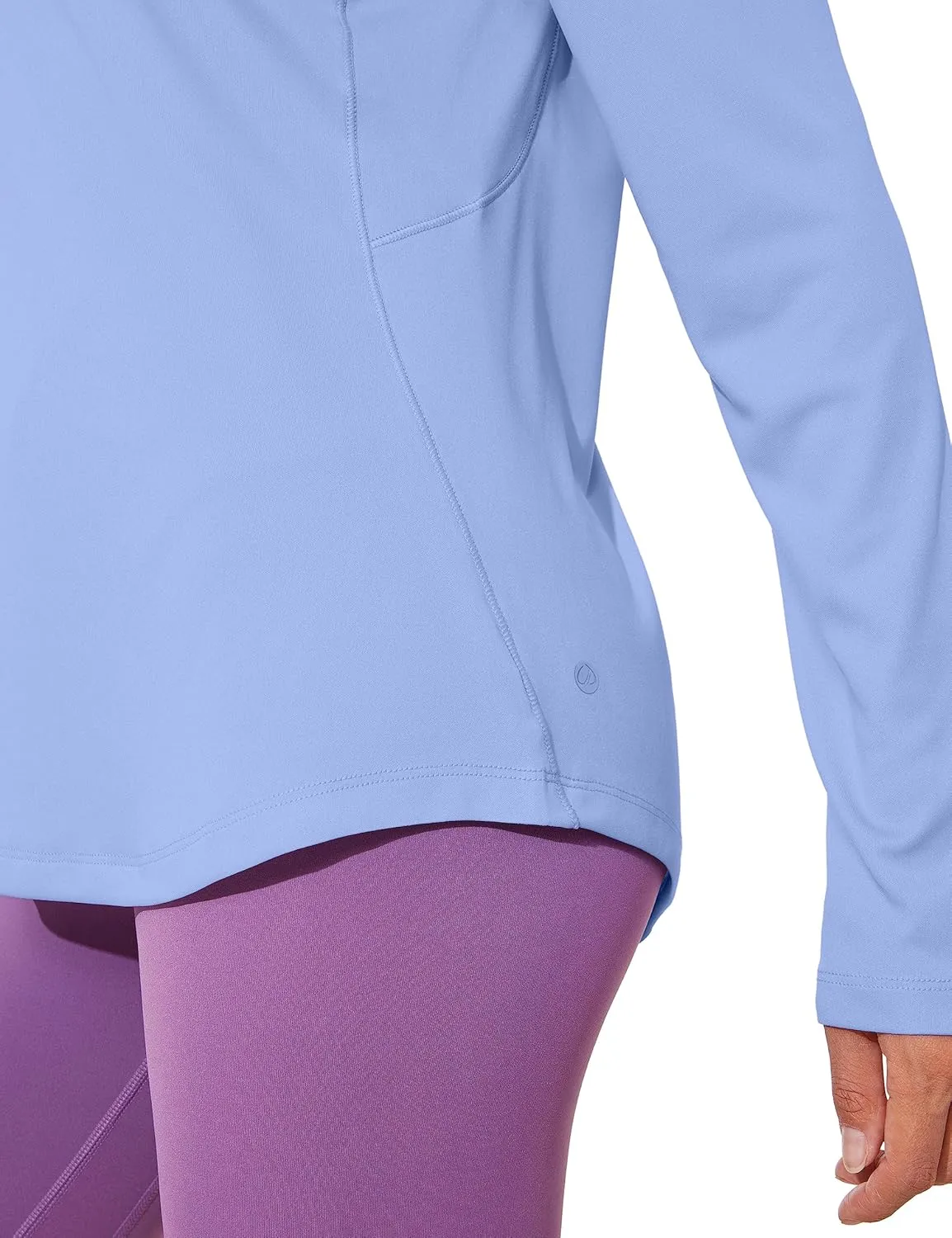 CRZ YOGA Womens UPF 50  Sun Long Sleeve UV Protection Workout Tops Lightweight Quick Dry Outdoor Hiking Running Shirts