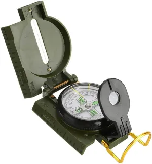 CSCDD Portable Compass Military Outdoor Camping Mini Folding Lens Compass Army Survival Precise Pointing Expedition Tools