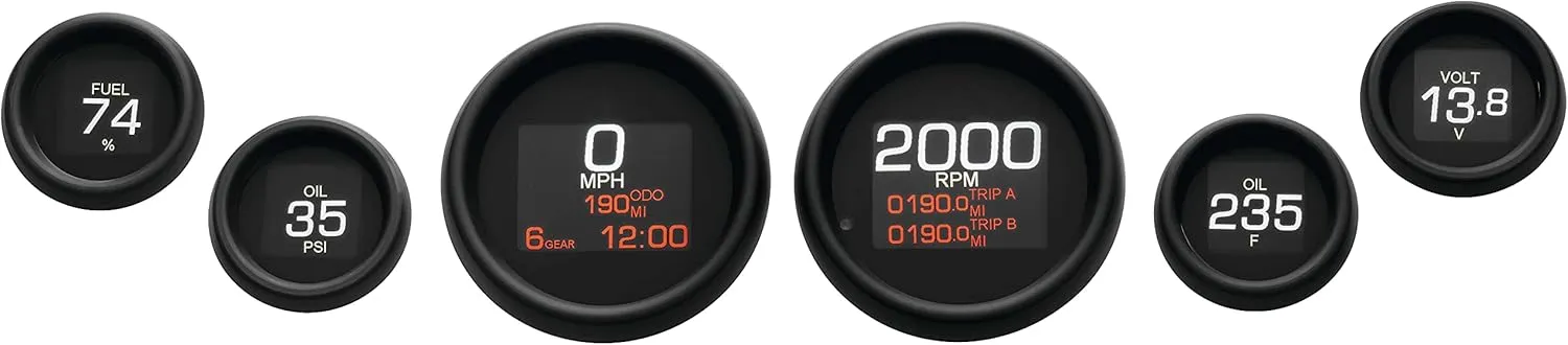 Dakota Digital MLX-8604-K MLX Series 6 Gauges Set